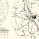Vintage Map of the Barksdale Air Force Base Vicinity, 1952