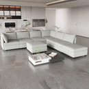 Modular Sectional Sofa, Convertible Sofa Seat With Storage, Sleeper Sectional Sofa Set, Fabric Flexible Modular Combinations for Living Room