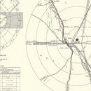 Vintage Map of the Biggs Air Force Base Vicinity, 1951