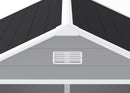 Campcraft 6*5ft resin storage shed, high quality pp material, strong structure, waterproof, rust and UV proof, large storage space, 12mm thick pp board, HD window lighting