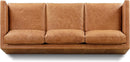 Nolita 85 Inch Cognac Tan Full Grain Pure Aniline Leather Sofa