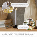 Light Gray Flameless Candle Taper