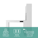 L Shaped Desk with Charger,Computer Desk with Drawers,Bookshelf, with LED Light,Modern Corner Desk,Home Office Desk,L-Shaped Study Table Writing Desk,Corner Gaming Computer Desk with Storage