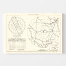 Vintage Map of the Gray Air Force Base Vicinity, 1951