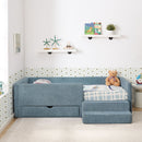 Safe Kids Bed With Guardrails And Storage