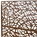 Outdoor & Indoor Metal Privacy Screen Freestanding Decorative Privacy Screen 76' H x 48' W, Privacy Fence Panels for Deck Balcony Patio Garden, Brown