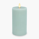 Chalky Linen Fresh Mint Flameless Candle Pillar