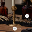 Brass Wrought Iron Snake Taper Holder
