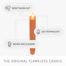 Harvest Pumpkin Flameless Candle Taper
