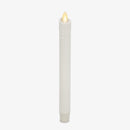White Wax Drip Flameless Candle Taper