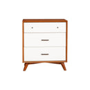 Flynn Small Chest, Chestnut/White