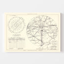 Vintage Map of the Lockbourne Air Force Base Vicinity, 1951