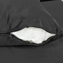 Modern Sectional Sofa with Storage Ottoman, L-Shape Couch with 2 Pillows and Cup Holders, Black Velvet, 105'