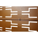 Outdoor & Indoor Privacy Screen Metal Privacy Screen 76' H×48' W, Freestanding Decorative Privacy Screen for Deck Balcony Patio, Privacy Fence Panels for Outside Lawn Garden PS112 BROWN HAMMERTONE