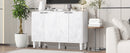 U-Can 47.2'' Modern TV Stand, Entertainment Center Media Console with 2 Spacious Storage Space, Solid Wood Legs and Anti-tip Device For Living room, Up to 43''