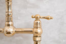 Elegant Vintage Brass Bridge Faucet