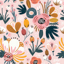 Stylish Pink Floral Wallpaper Chic
