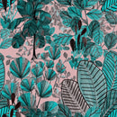 Hand Drawn Green Leaves Wallpaper