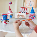 Patriotic Gnome Amigurumi Crochet Kit by Wizardi F07N8-M195