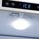 ZLINE 15" Touchstone Clear Cube Ice Maker Drain Pump Panel Ready Door Black Matte Door ICCDPZ-15-MB