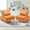 Anifox 2PCS Recline Sofa Bed Sleeper Chair for Living Room, Small Apartments and Office