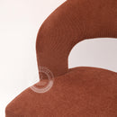 HADEEL Bright Mahogany Accent Chair