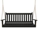 Keystone Amish Co. 4 Foot Franklin Porch Swing, Black