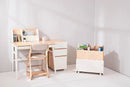calla Solid Wood Jigsaw Shelf with Removable Legs