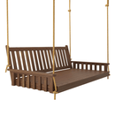 Keystone Amish Co. 4 Foot Franklin Porch Swing Bed, Mushroom Stain