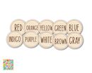 Unfinished Wood Color Token Pack | Wild at Play | 10 pc |  3" | 1/8" Wood | DIY Craft Cutout |