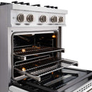 ZLINE 36"Classic Gas Range, Convection Gas Oven, Stainless Steel, White Matte Door CGR-WM-36