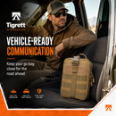 Ham Radio Go Bag (Just the Bag - No Gear) with Tear-Away Velcro Back - Molle Compatible, Multi-Pocket Design for Radios, Cables, and Gear