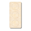 Unfinished Wood Etched Stop Light Shape | Paint By Line Crafts | up to 30" DIY