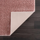 Judy Pink Plush Washable Area Rug - Clearance