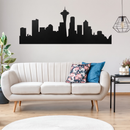 Seattle Skyline Metal Wall Art – Pacific Northwest City Urban Home Decor
