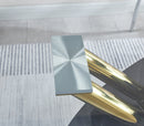 Stylish Dining Room Table, Luxury Glass Top Dining Table, Modern Design For Your House (2 Colors)