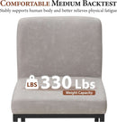 Set Of 4 Counter Height Bar Stools PU Leather With Back