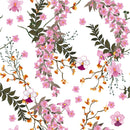 Voguish Pink Orchid Wallpaper Fashionable