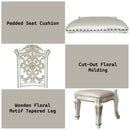 Vendome - 48" Side Chair (Set of 2) - Synthetic Leather & Antique Pearl