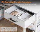 White 48 Inch Contemporary Premier Desk With Drawers