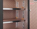 Safe Box with Biometric Recognition, Built-in Removable Partition And Flexible Compartment Partition, Dual Protection with Electronic Password Lock, Private And Invisible Hidden Compartment Structure,