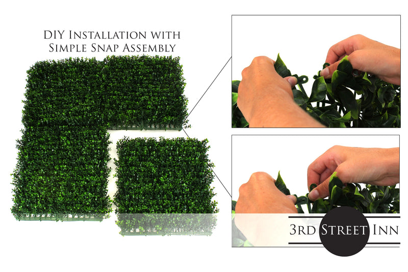 Soft Touch Holly Greenery Panel