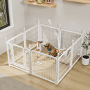 Dog Playpen 8 Panels 24' Height Heavy Duty Dog Fence Puppy Pen for Large Medium Small Dogs Indoor Outdoor Foldable Pet Exercise Pen