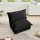 Koala Armless Sofa - Black