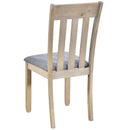 TREXM 5-Piece Wood Dining Table Set Round Extendable with Chairs Natural Wood Wash Solid Wood Construction