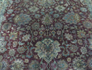 6' X 9' Handmade India Floral Oriental Wool Rug Carpet Tea Wash Red Hand Knotted