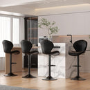 Swivel Bar Stools Set Of 3, Counter Height, Black Finish