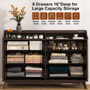 55-Inch Dresser With Integrated Charging Station USB