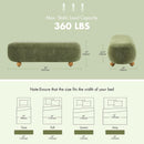 54-Inch Green Velvet EndOfBed Bench Cushioned Seat
