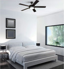 Comet 52 Inch Matte Black Ceiling Fan With LED Light Kit